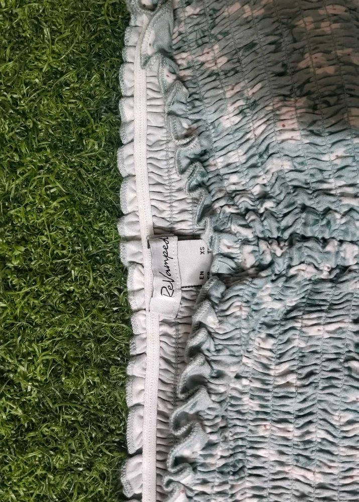 ReVamped Tie-Dye Floral Crop Top