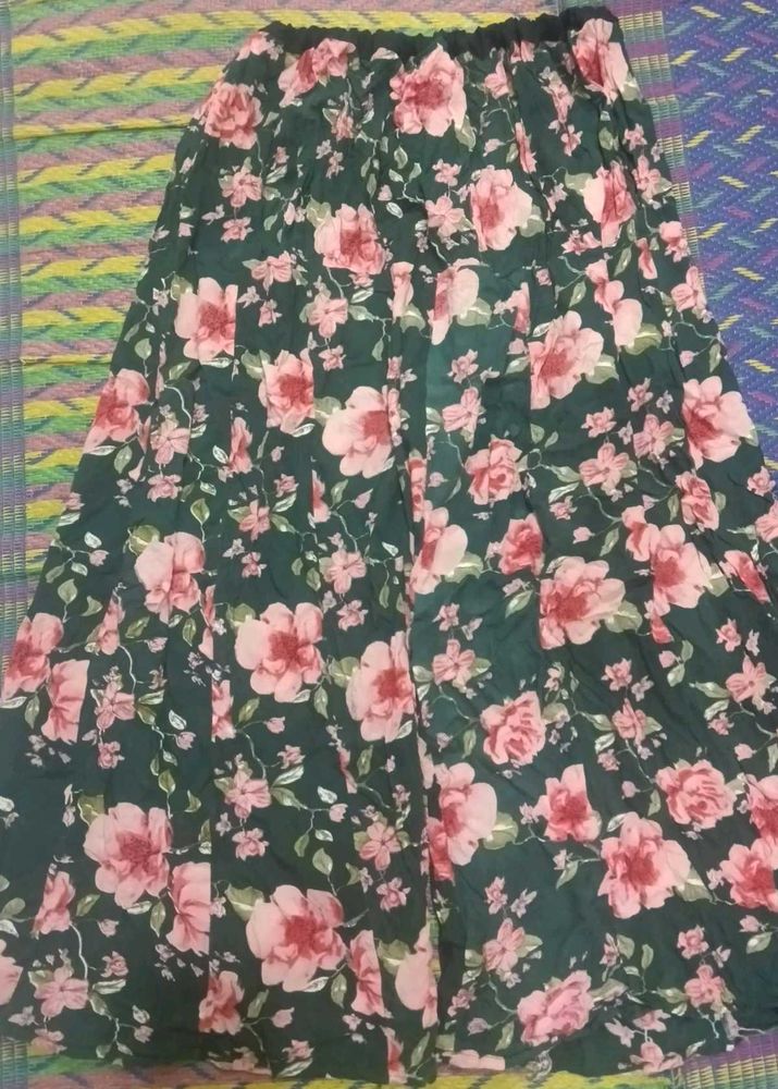 Floral Print Gher Plazo