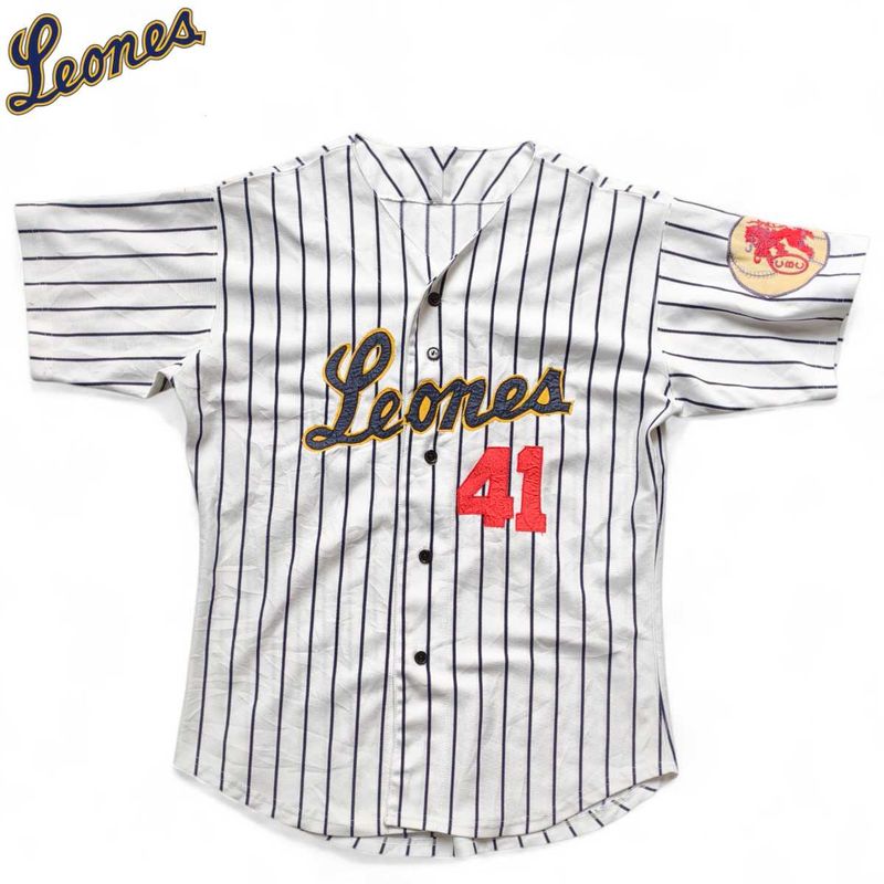 Vintage &#34;Leones&#34; Pinstripe Jersey