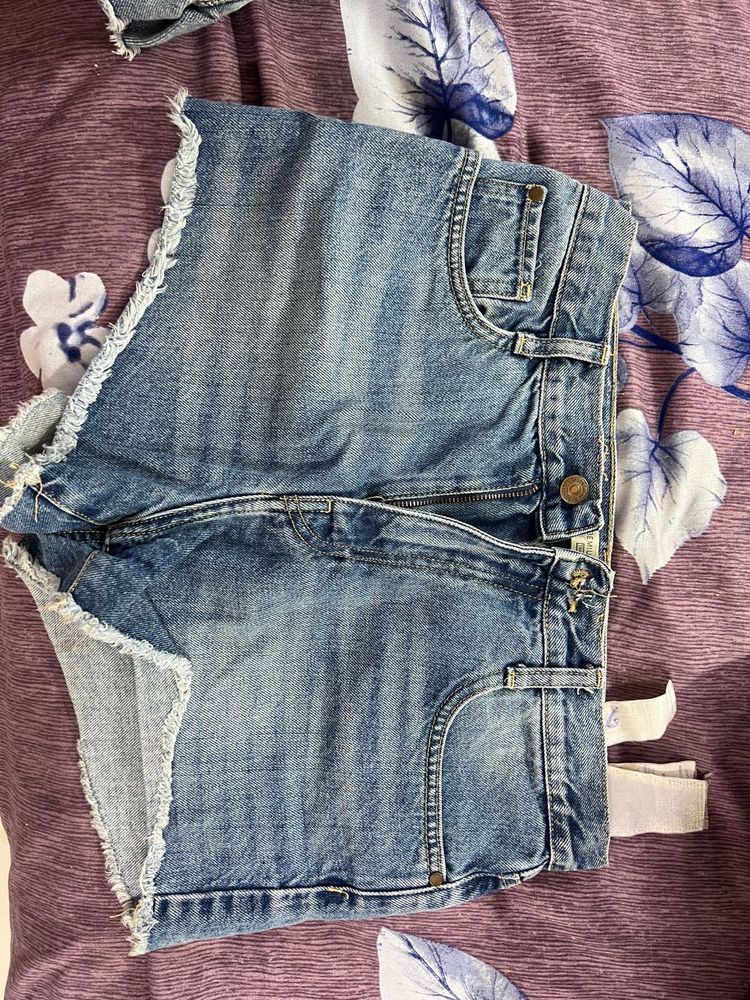 Denim Cut-Off Shorts