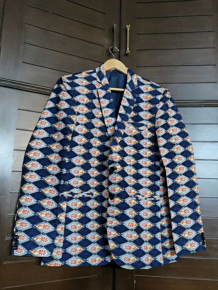 Multicolored printed Men&#39;s blazer
