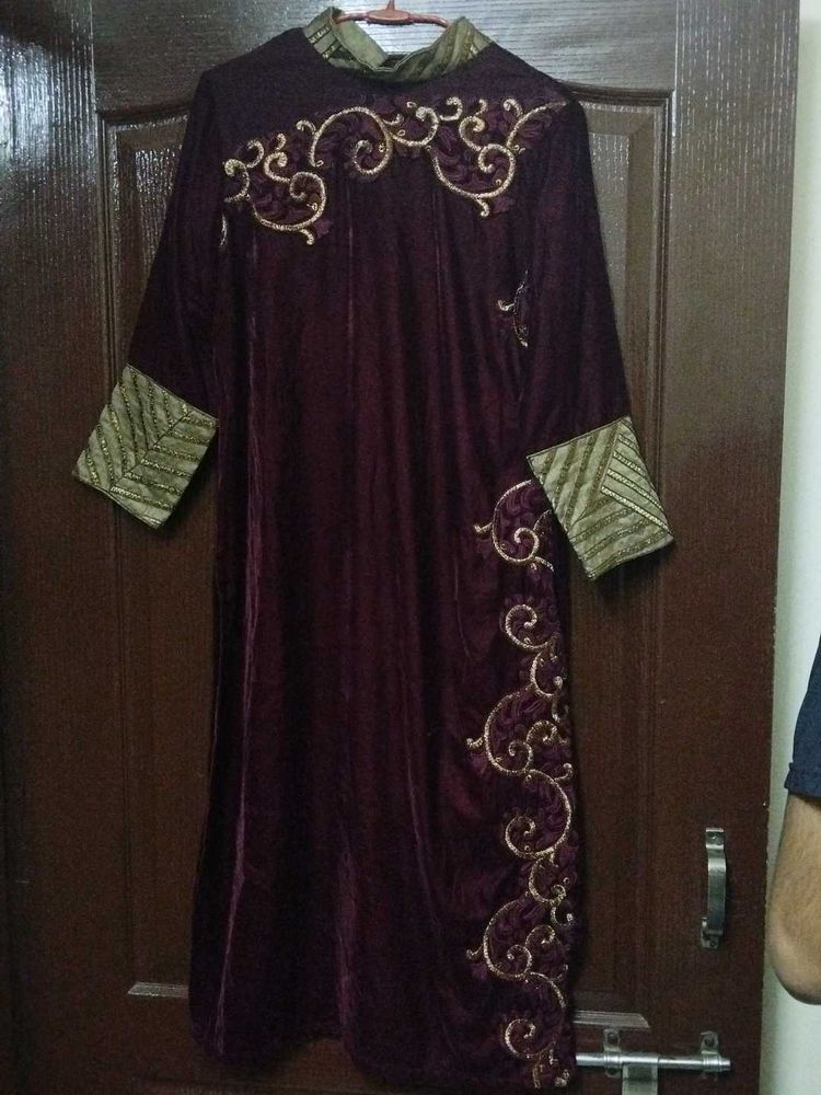 Pakistani Velvet Kurta