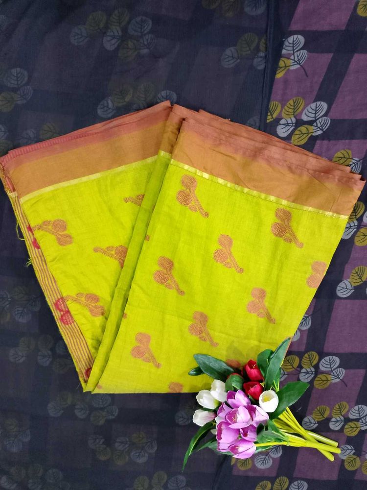 Beautiful Olive Green Pattu Saree