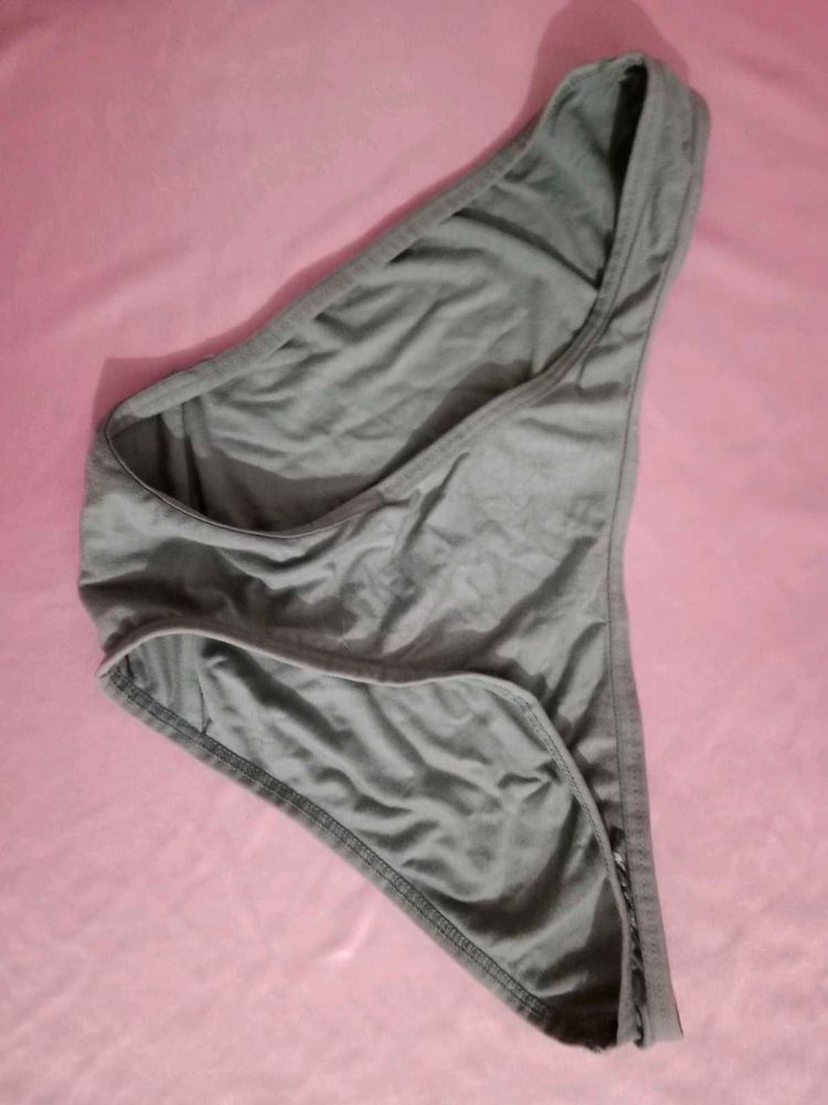 🌫️ Tight Stretchy Grey Cotton Panty 🌫️