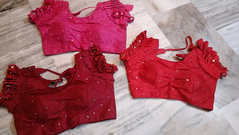 Fancy Blouse Ruffle &amp; Stylish BACK