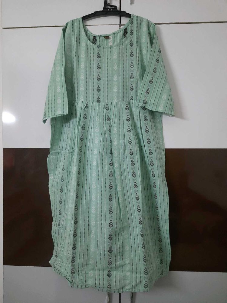 Printed Maternity Anarkali Kurta