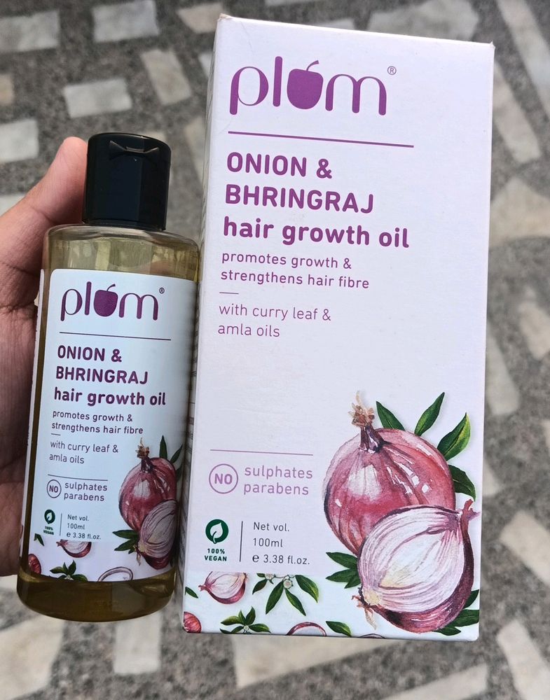 Plum Onion &amp; Bhringraj Hair Growth Oil 💜
