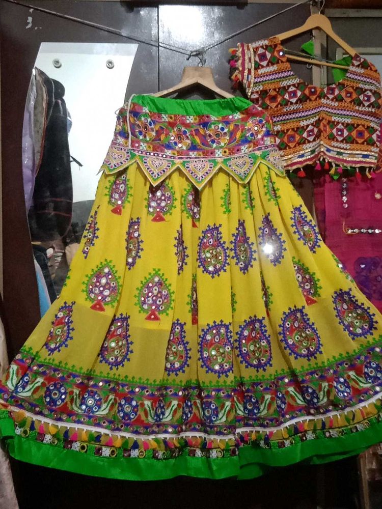 Yellow Garba Choli