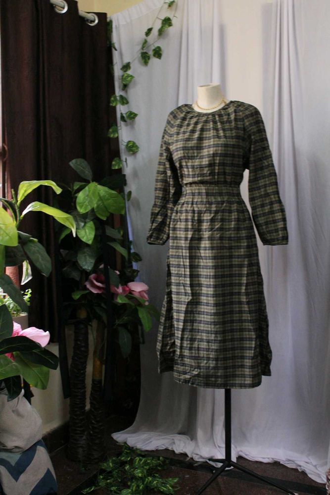 H&amp;M Plaid Midi Dress
