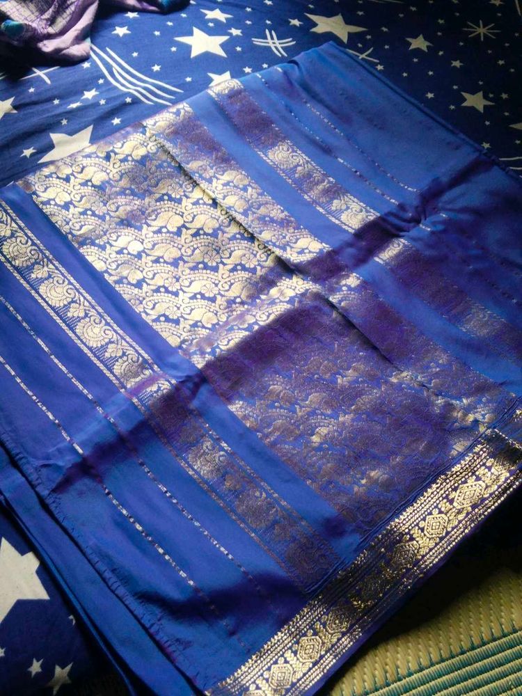 Blue Silk Saree