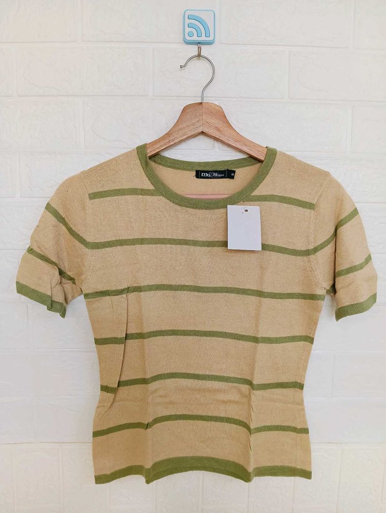 Striped Knit Top
