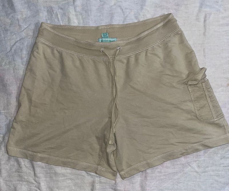 Everywear Beige Cargo Shorts