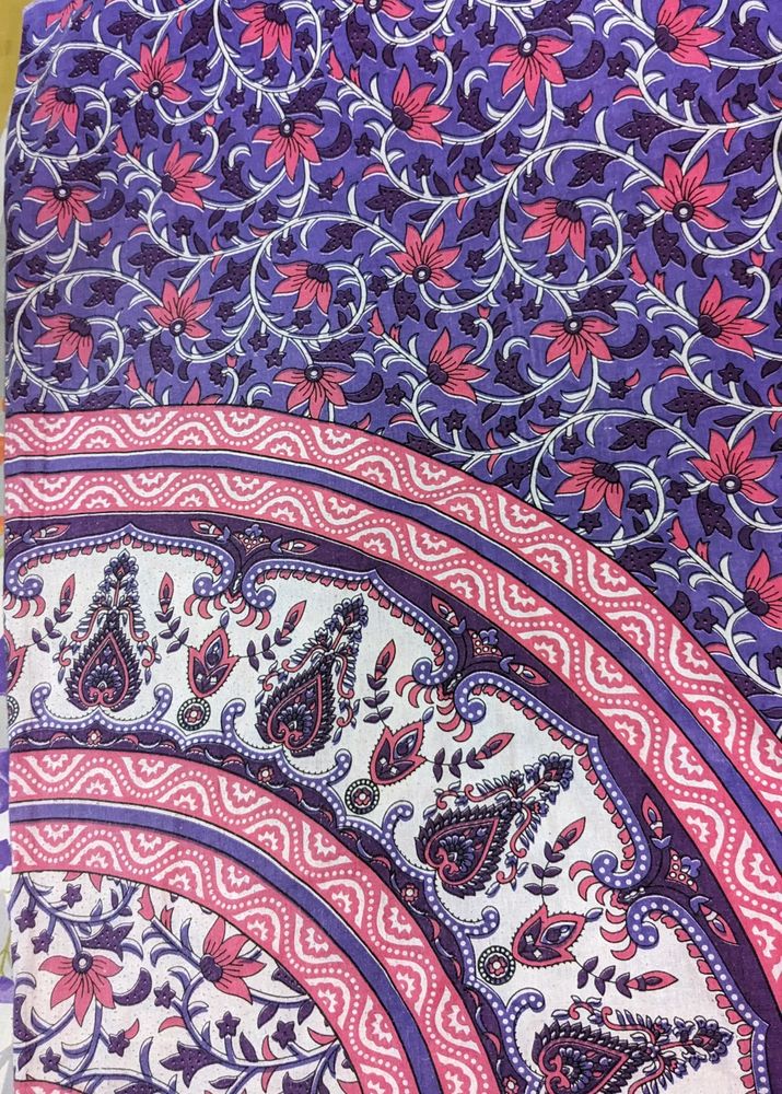 Floral Cotton Bedsheet (Single Bed)
