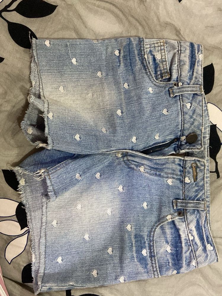 denim shorts