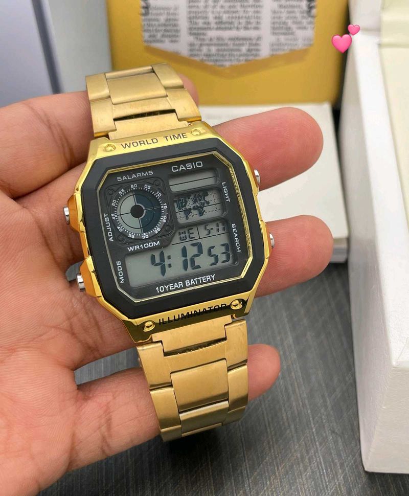 Casio A168 Gold Digital Watch