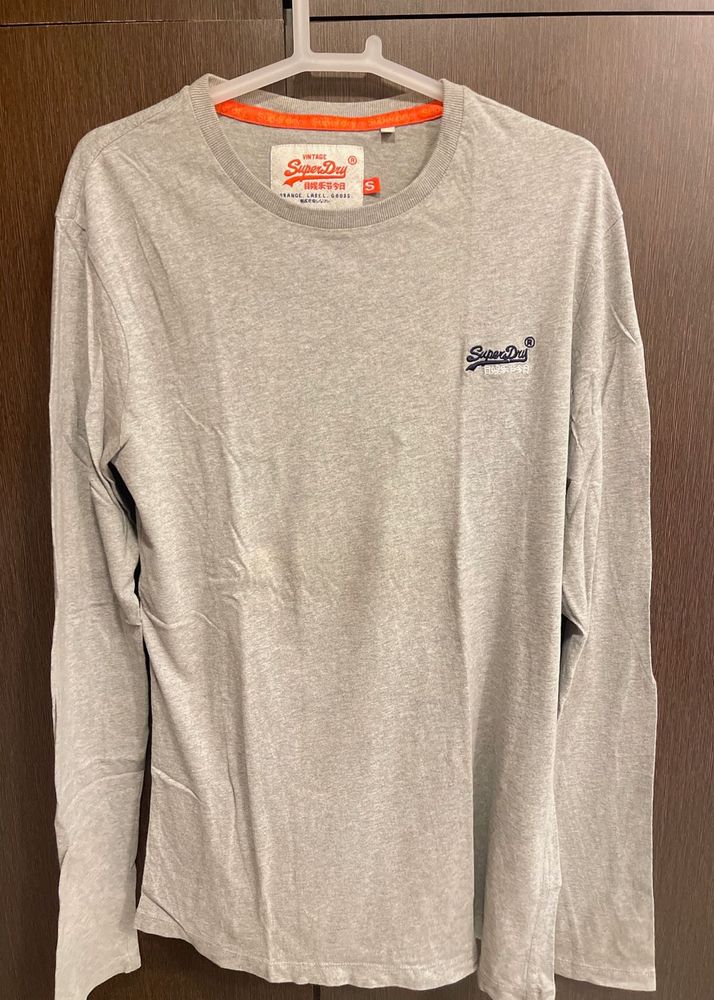 Superdry T-shirt Logo Embroidered Full Sleeve
