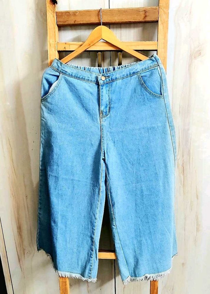 Denim Culottes waist size-30-32