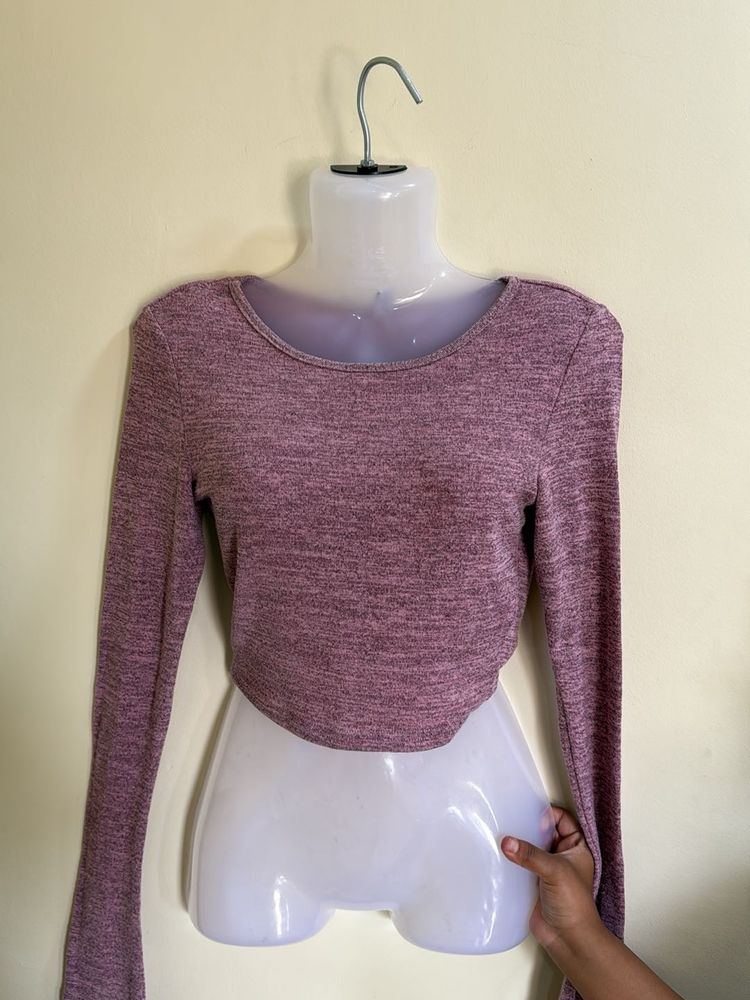 Mauve Crop Top