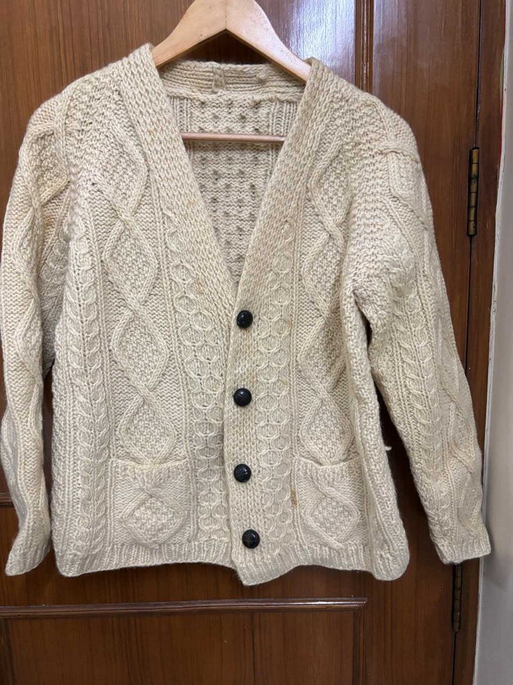 Vintage Aran Knit Cardigan
