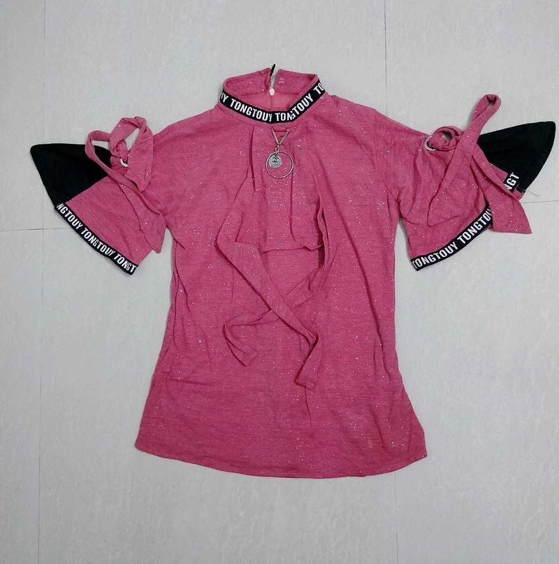 Red Colour Party Wear Top