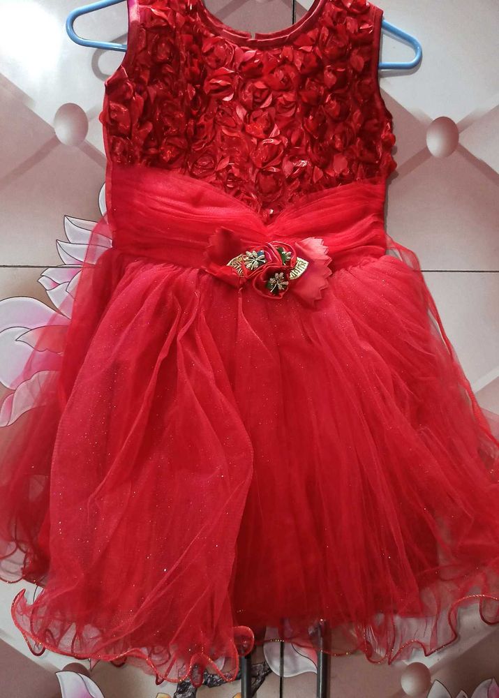 Red Gown For Girls