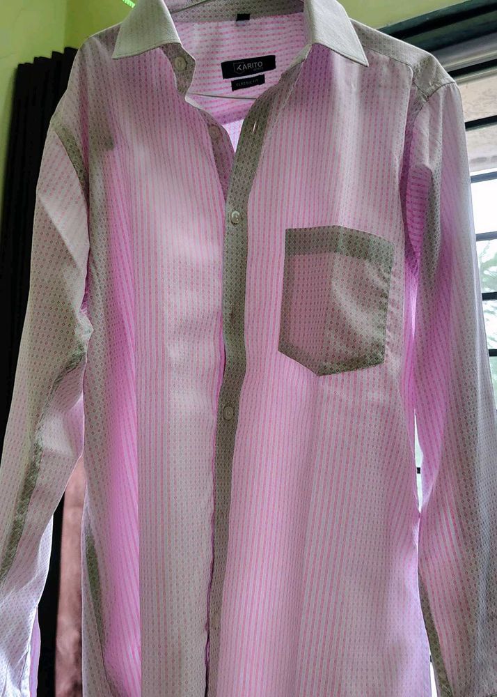 Pink Dote Causual Shirt