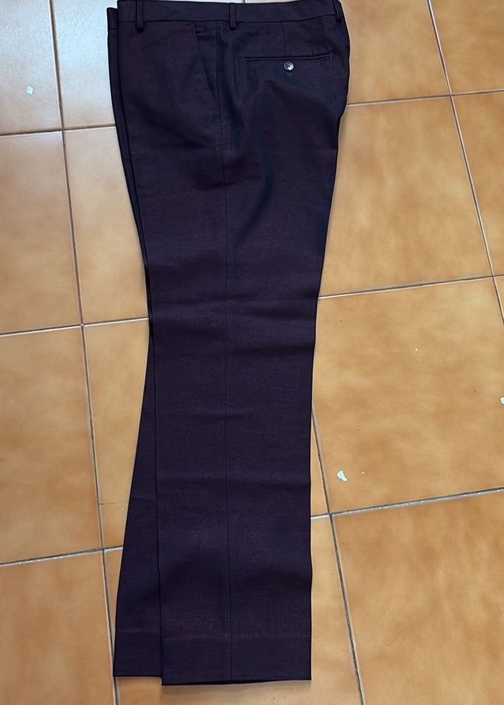 Burgundy Dress Pants formal men van heusen