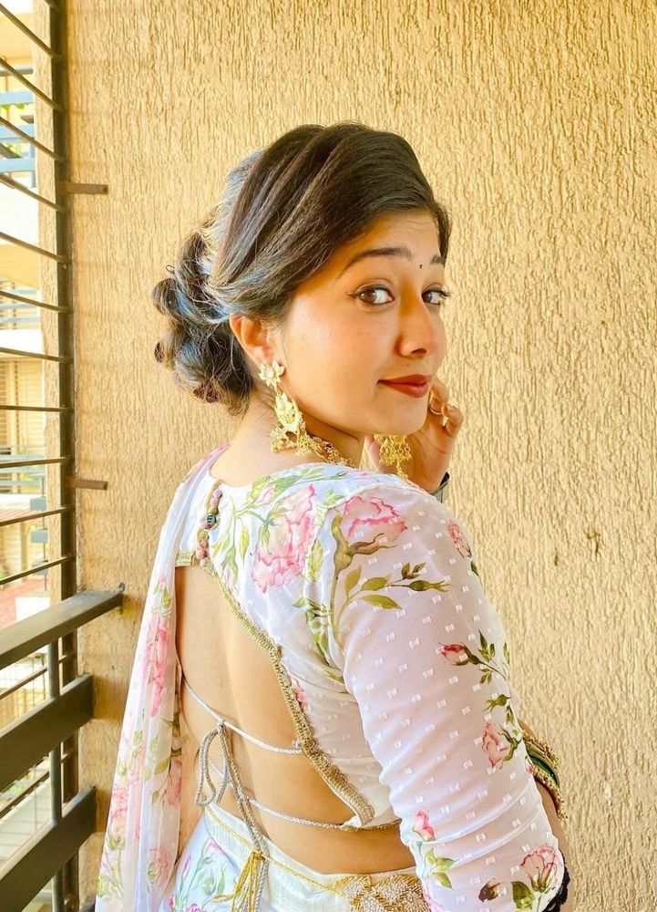 Ready To wear Floral Print Saree with Blouse