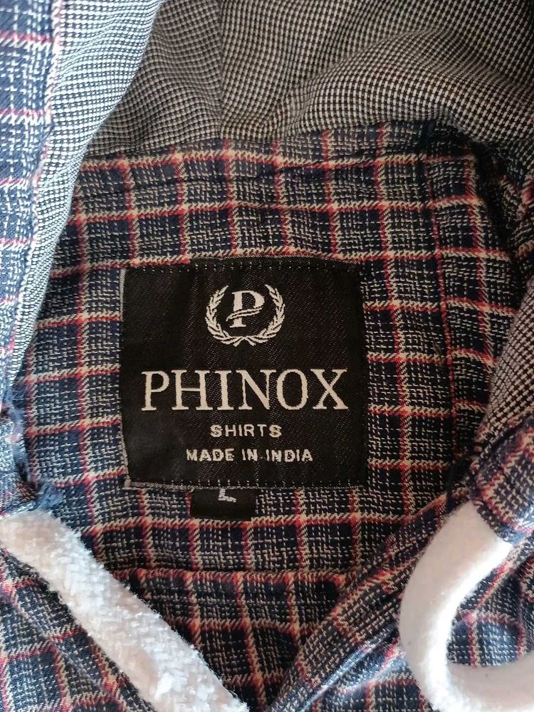 Checkered Hooded Shirt