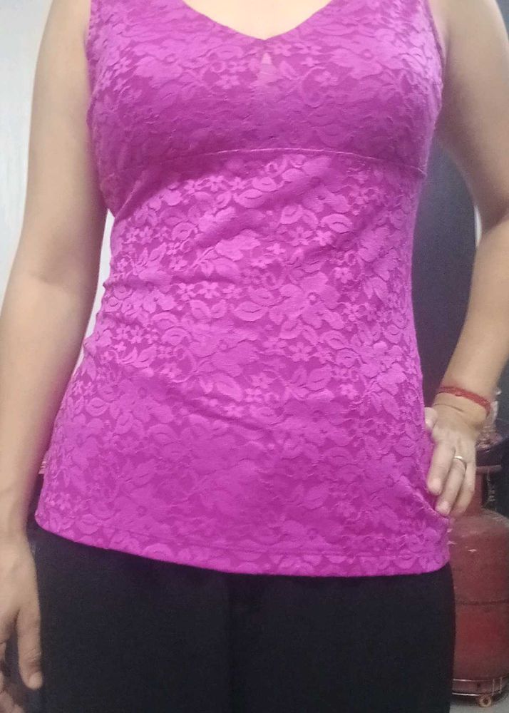 Purple Lace Tank Top pic any 1ps