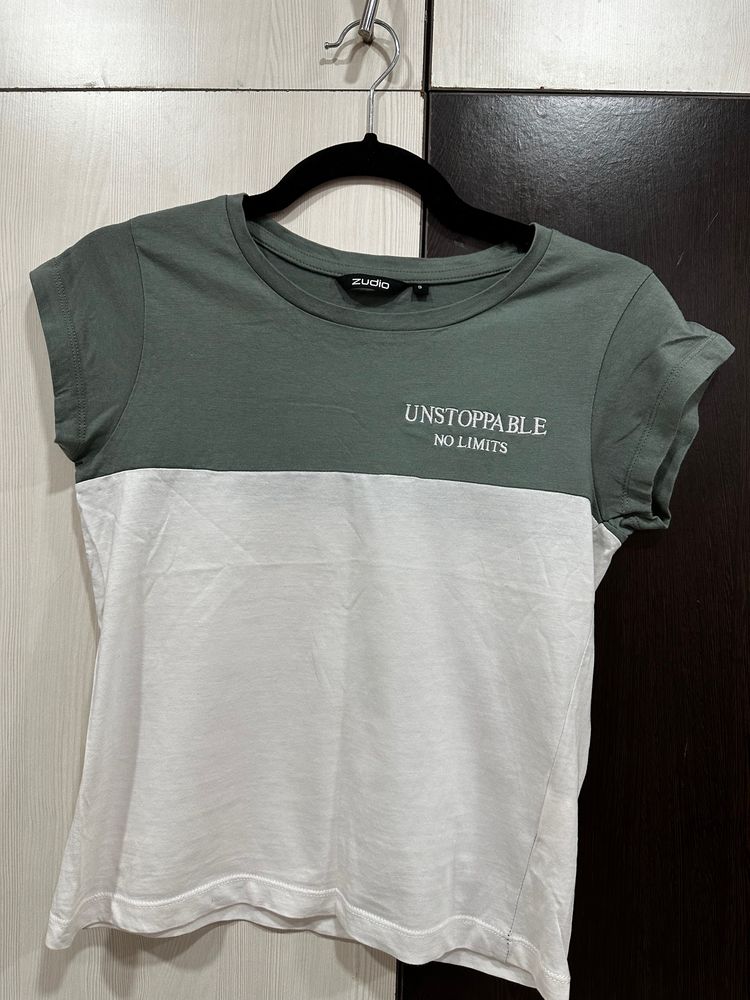 White T-shirt Zudio