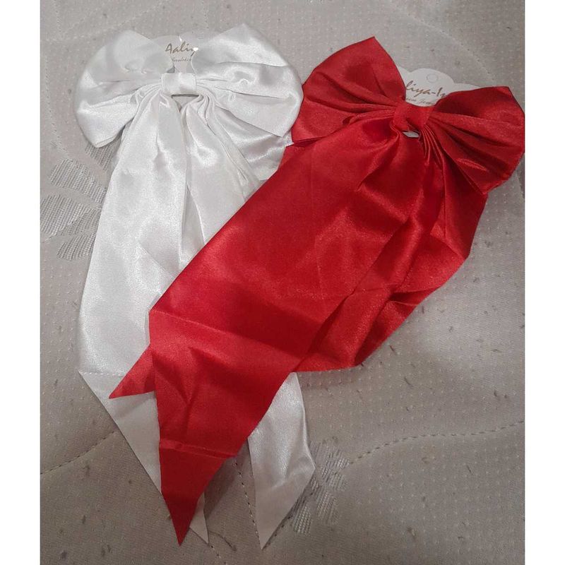 Red &amp; White Hair Bows