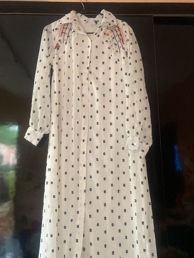 Vintage Polka Dot Maxi Dress