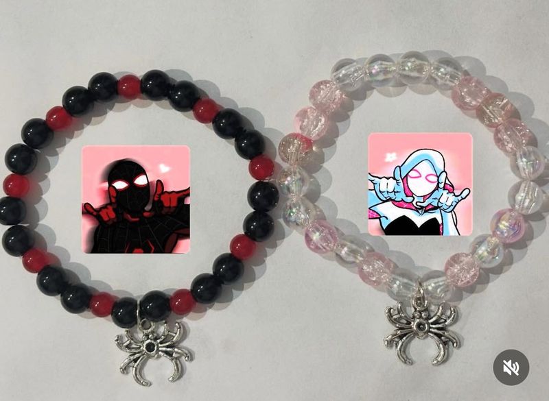 Cute Spiderman Matching Bracelets for couples