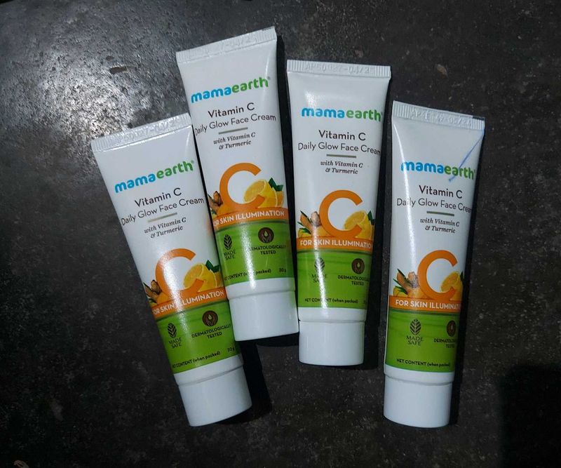 Mamaearth Vitamin C Face Cream ( 4 piece )