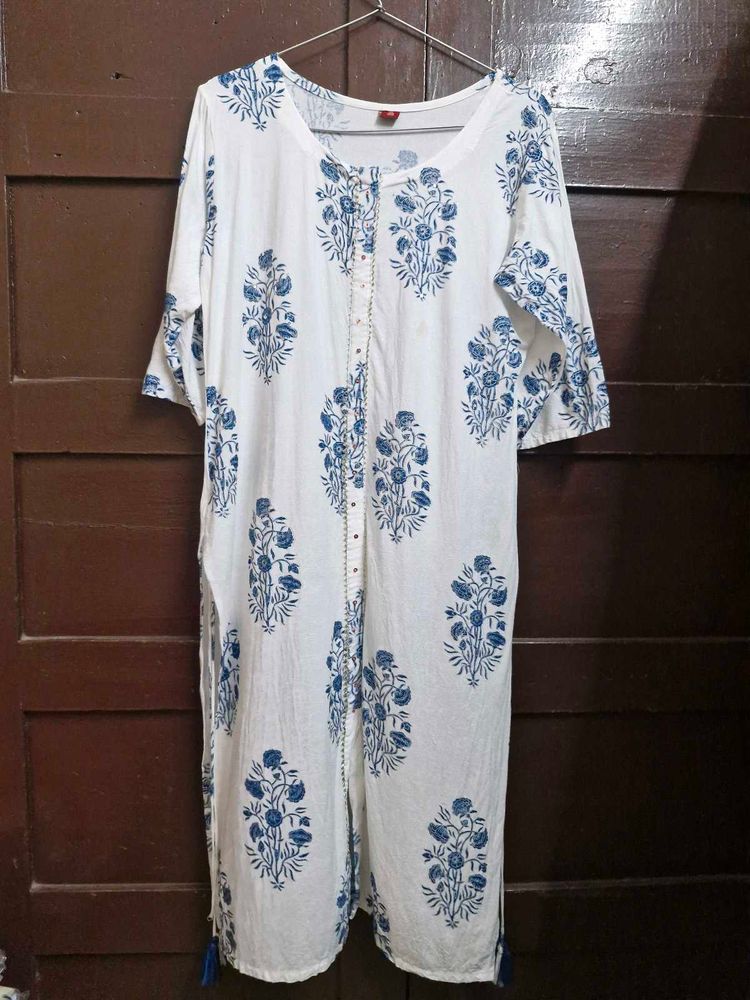Blue Printed Palazzo Pants