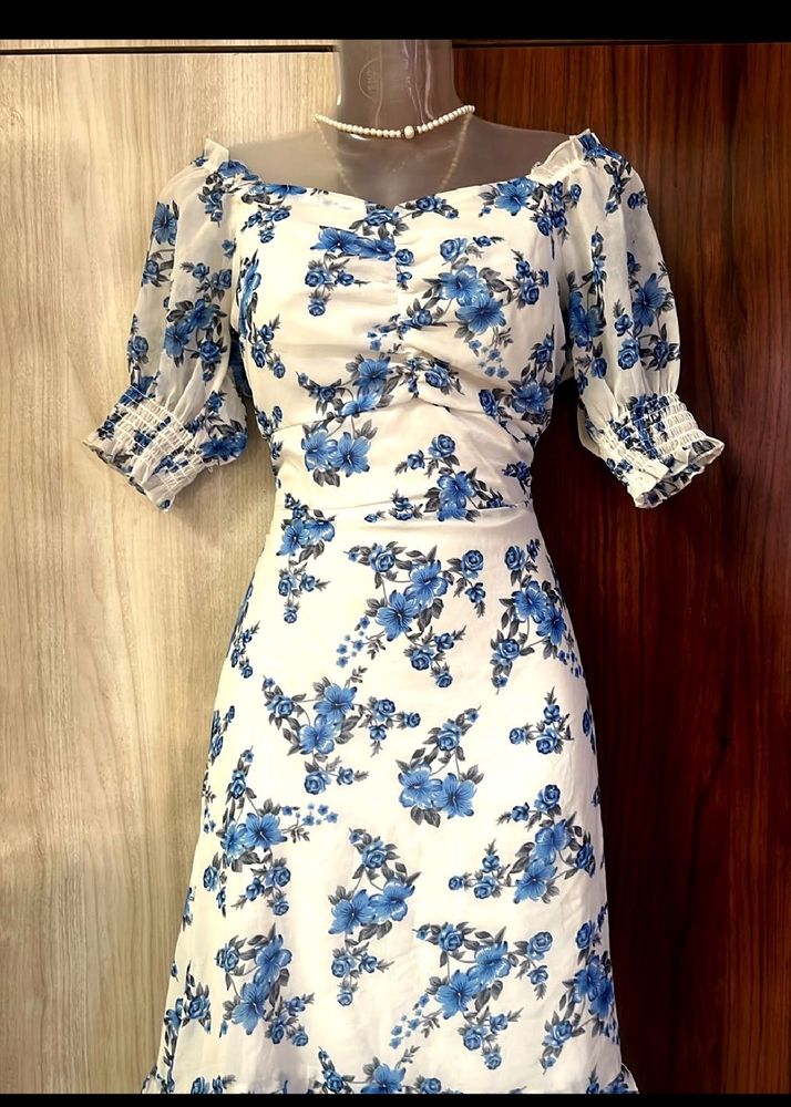 Floral Print Midi Dress❤️🌸