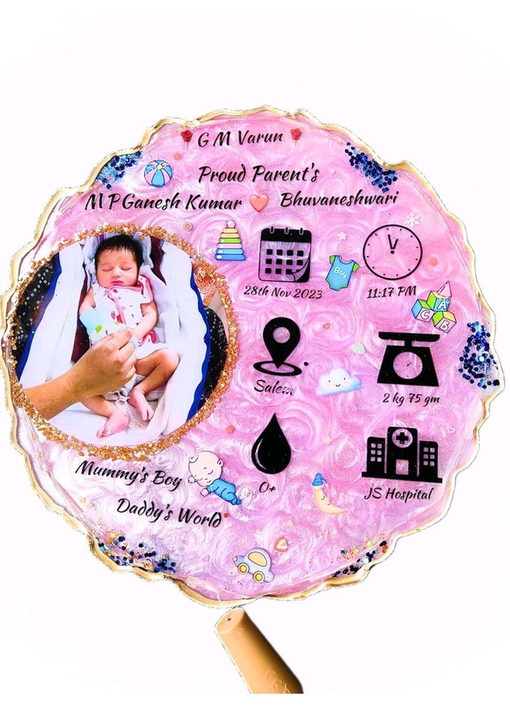 Resin Art Baby Frame