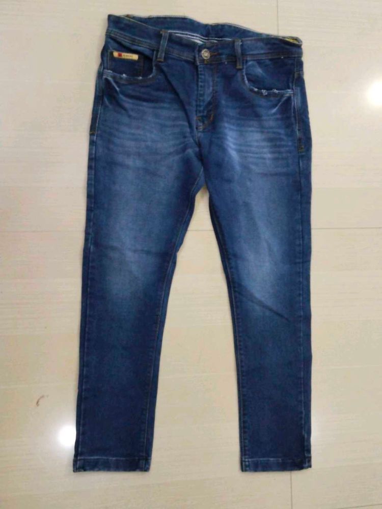 Dark Blue Denim Jeans