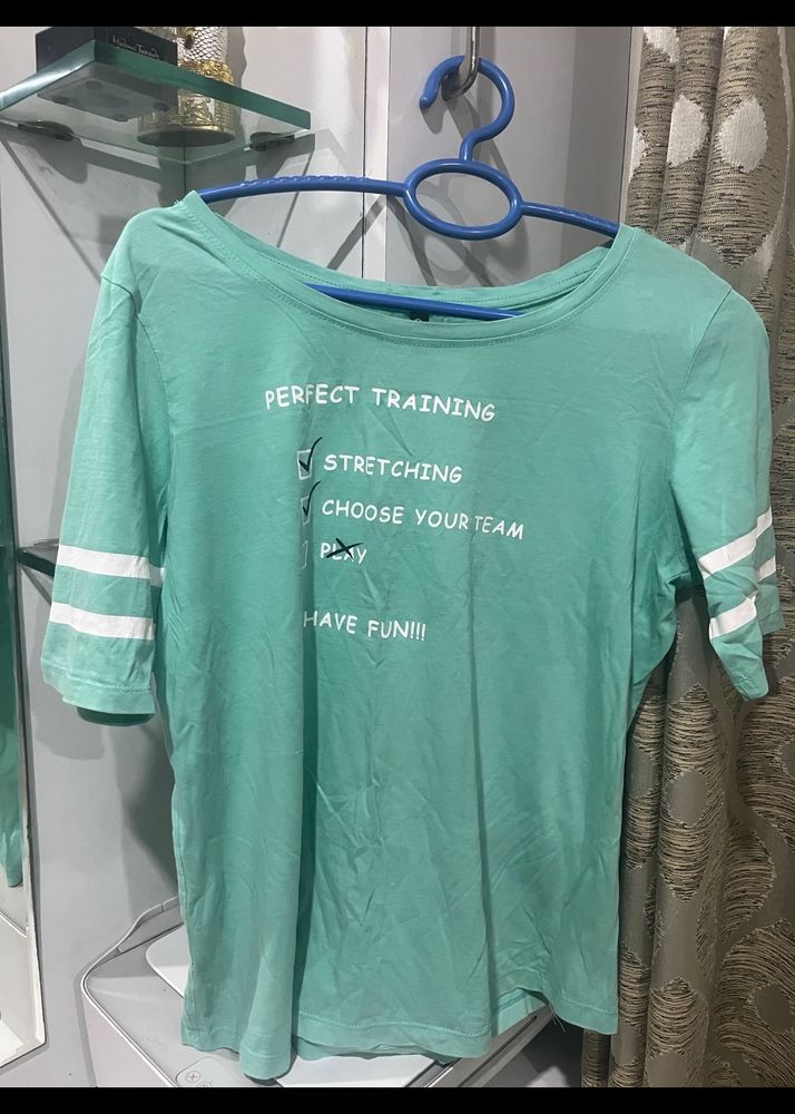 Ajile Turquoise Blue Tshirt