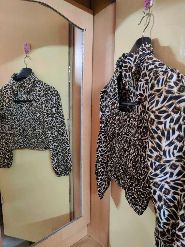 Leopard Print Crop Top