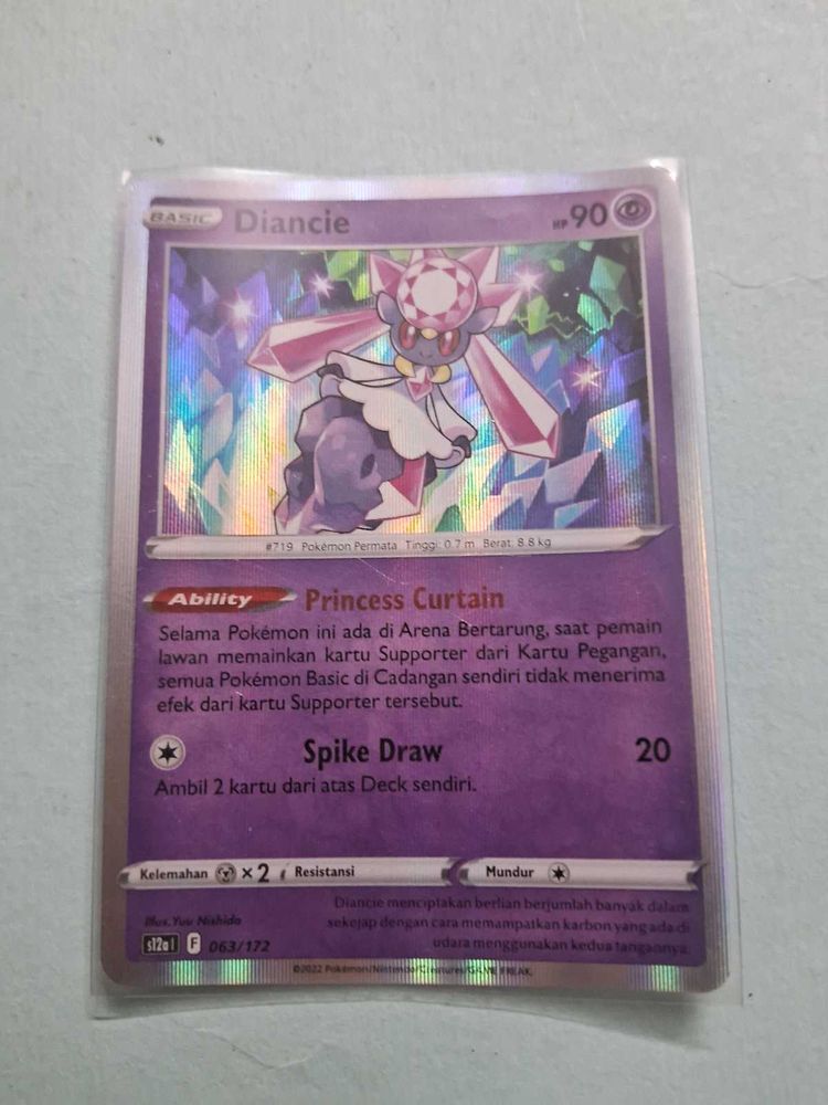 Diancie Pokemon Holo Card