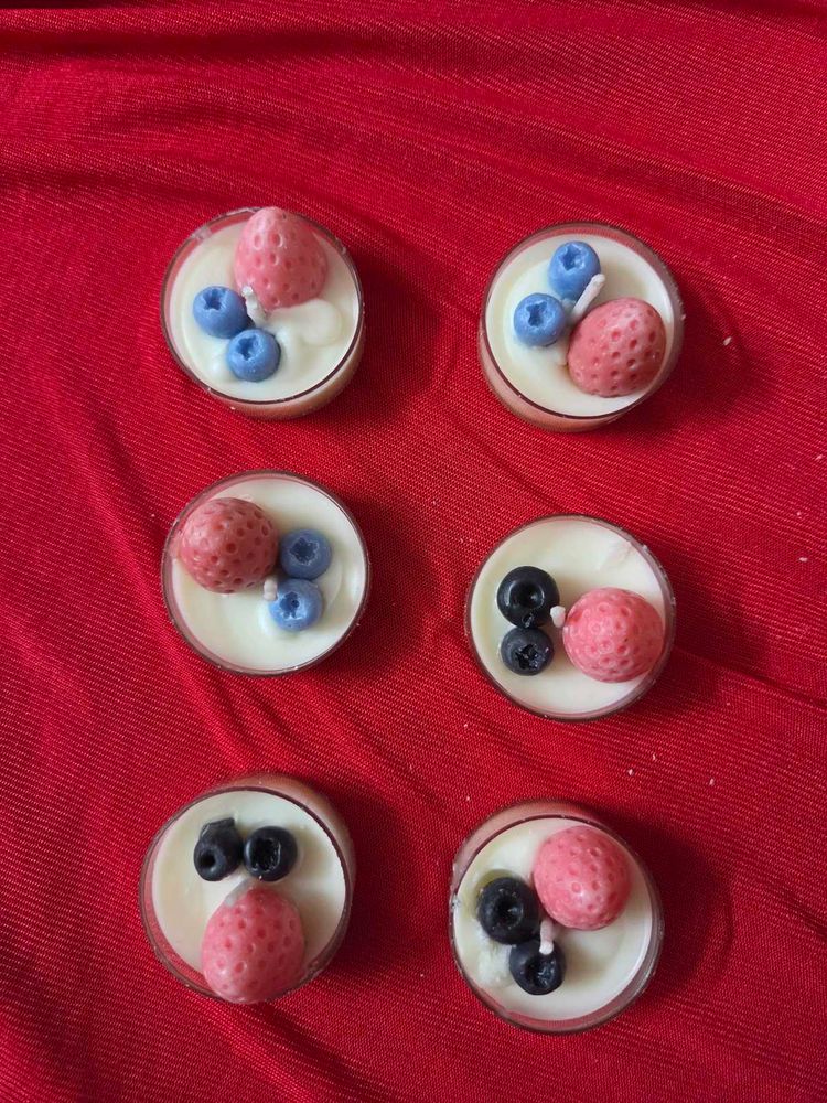 Dessert Candles Scented (6  Pcs)