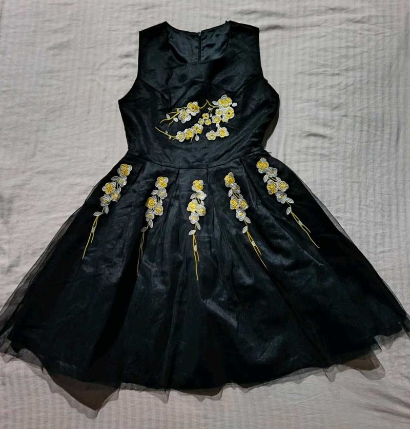 Black Floral Dress
