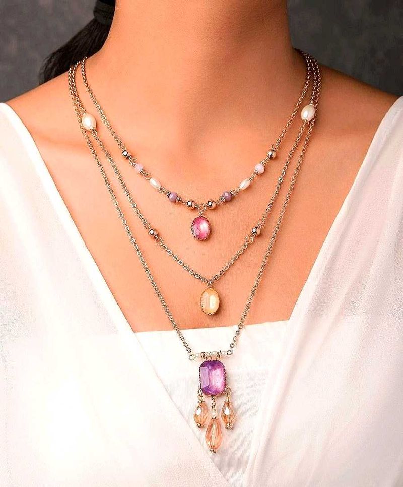 Layered Rose Gold Necklace