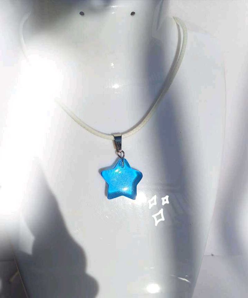 Blue Star cord Necklace
