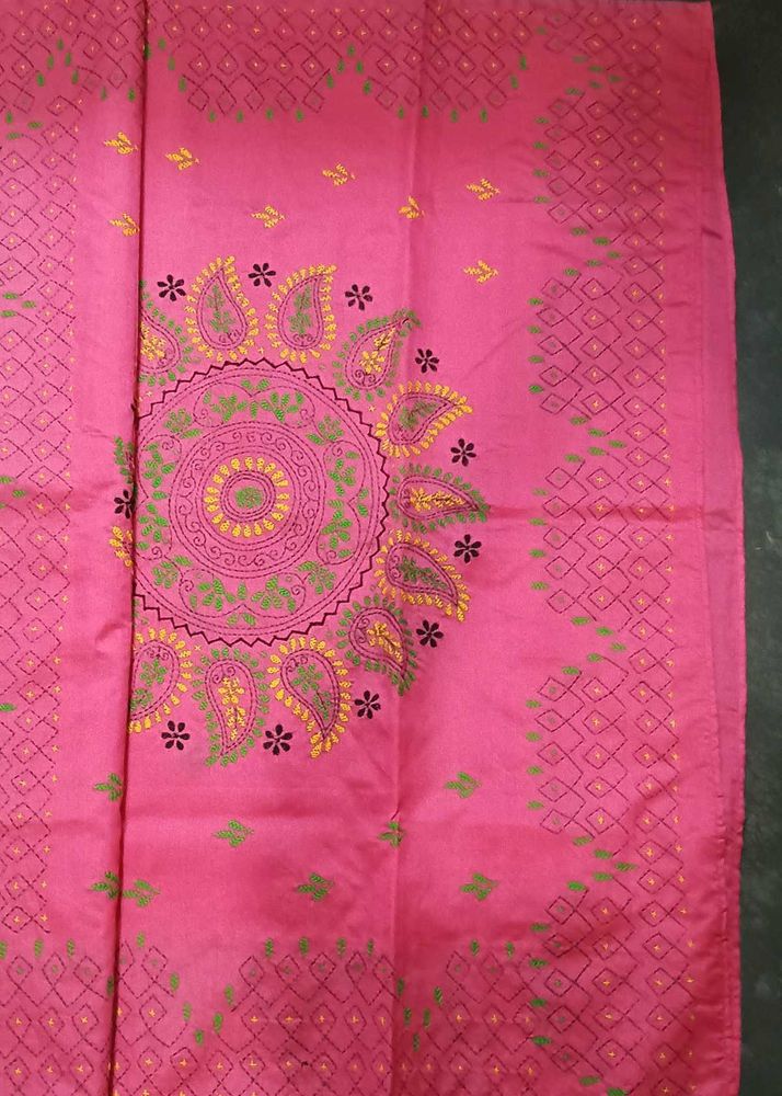Beautiful Kantha Stitch Saree