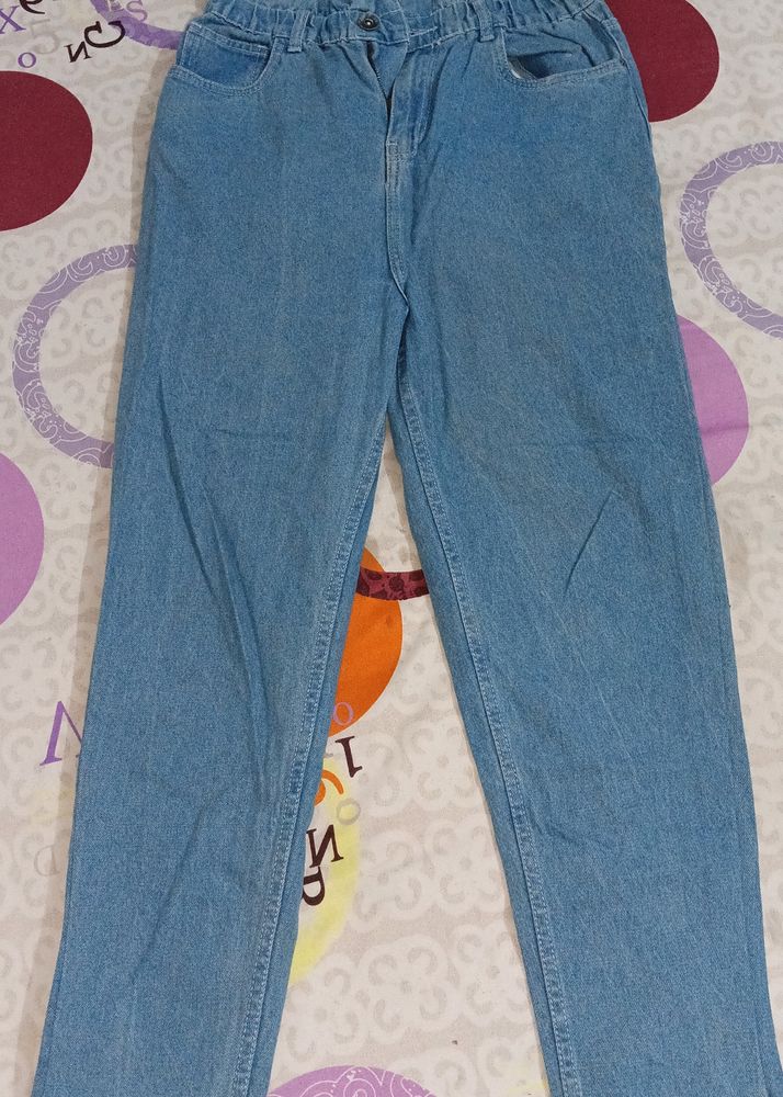 Denim Mom Jeans For Women/Girls