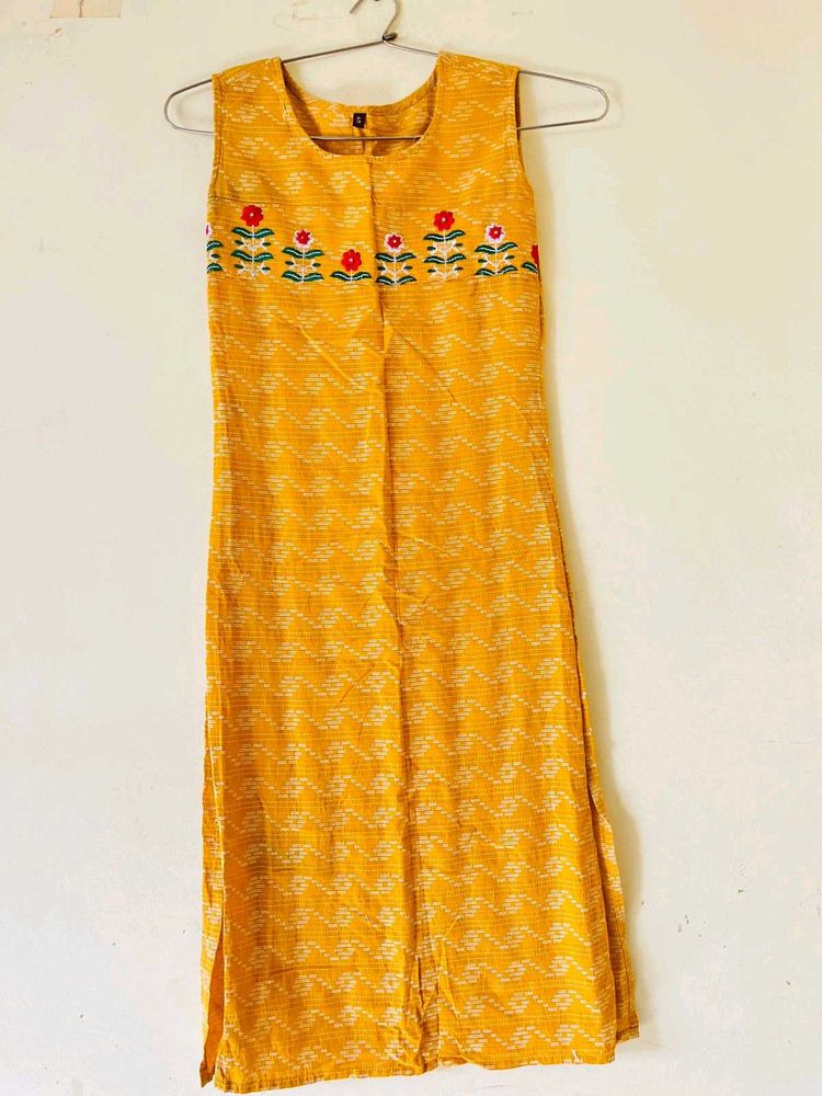Yellow Floral Kurta