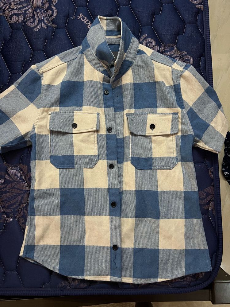 Blue &amp; White Checkered Shirt